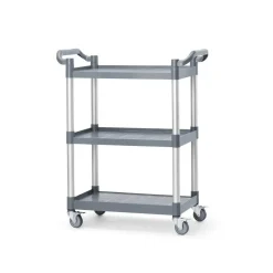 Outlet Hendi AmerBox Serveerwagen klein van polypropyleen - 3 planken