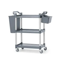 Outlet Hendi AmerBox Serveerwagen klein van polypropyleen - 3 planken