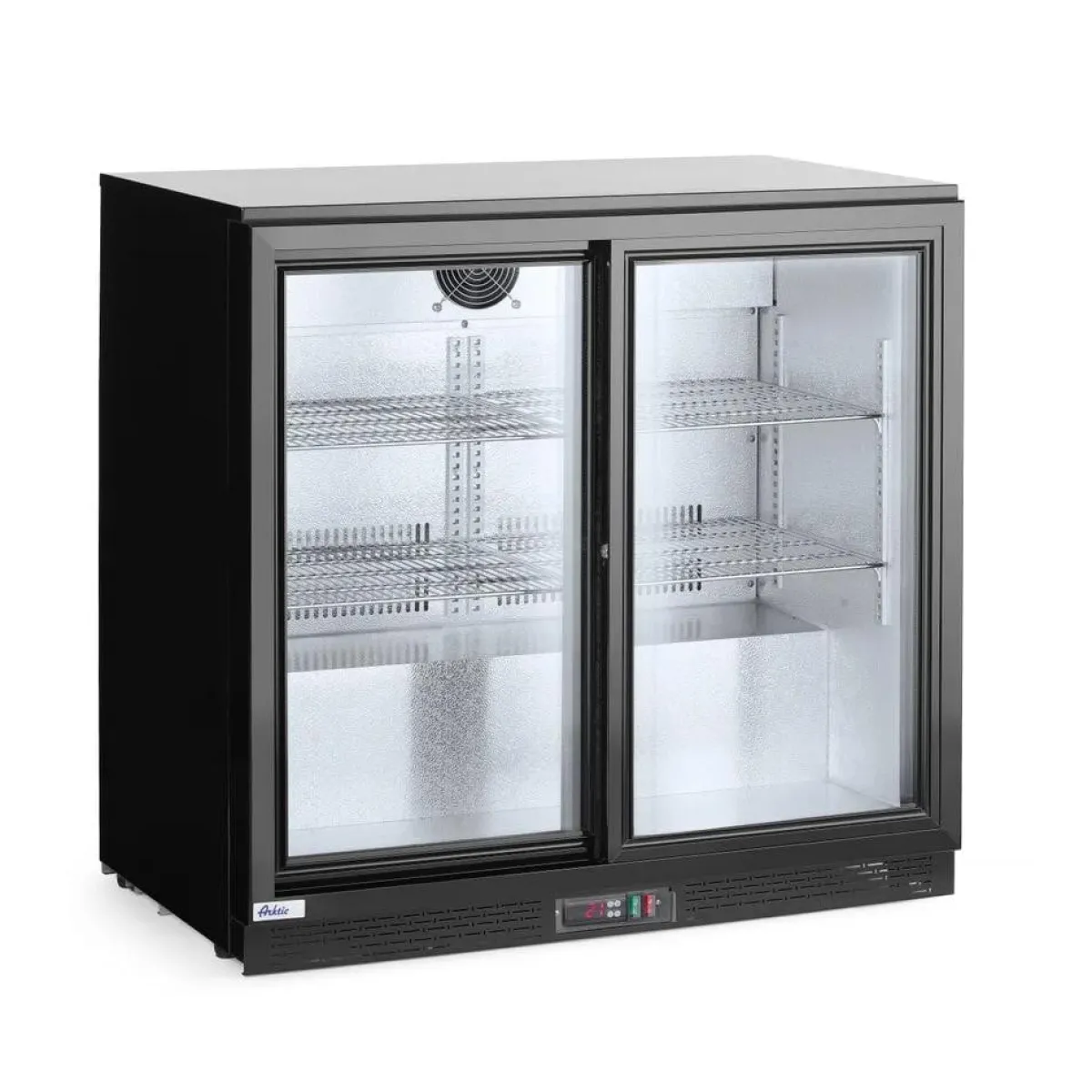 Outlet Hendi Arktic Backbar koelkast met schuifdeuren 900x520x(h)865mm