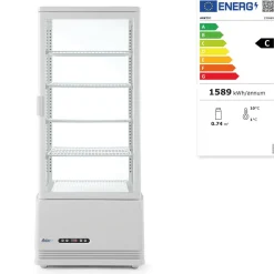 Online Hendi Arktic Koelvitrinekast Wit 98 Liter