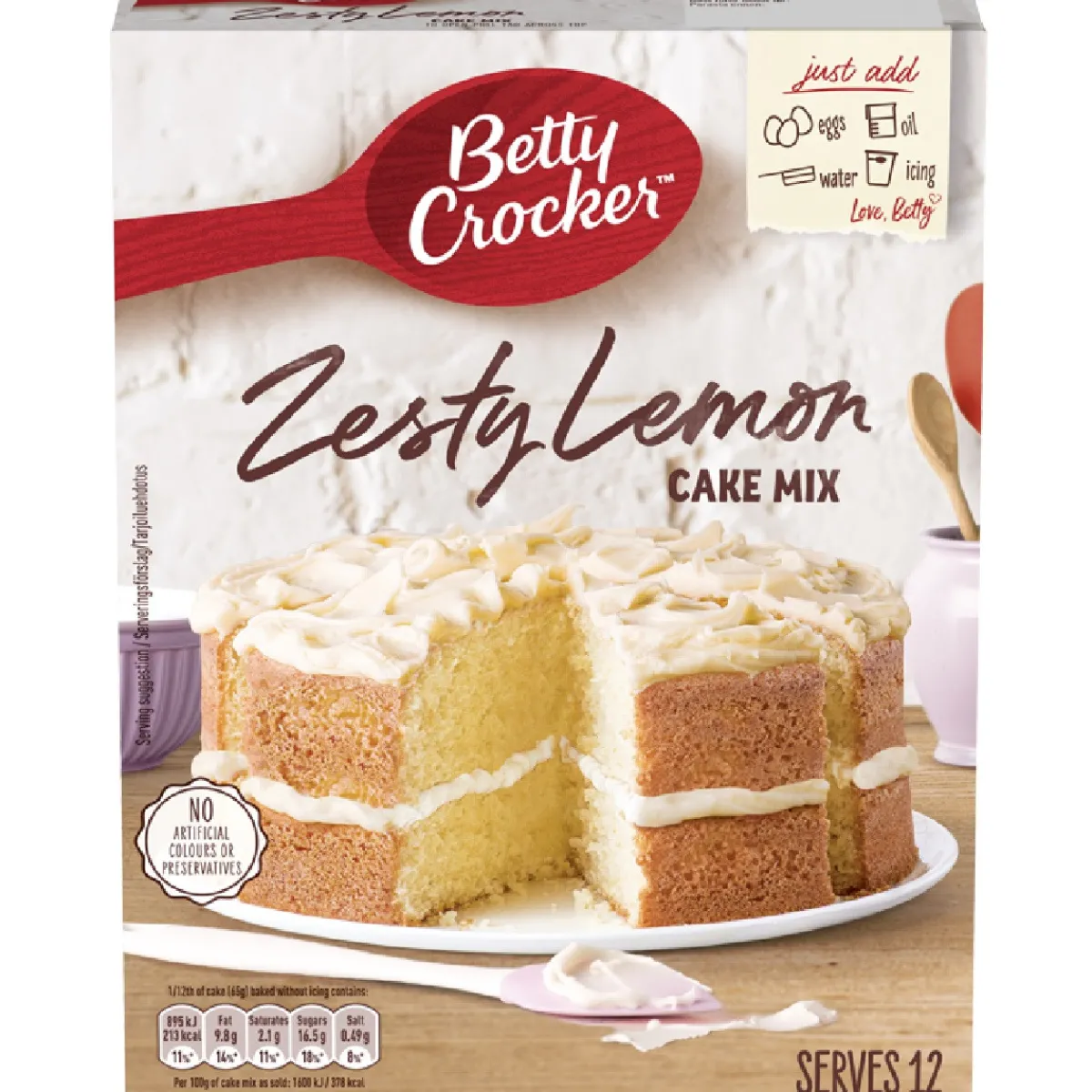 Sale Betty Crocker Citroen Cakemix 425g