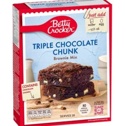 Best Betty Crocker Triple Chocolate Chunk Brownie Mix 415g