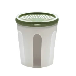 Best Biesse Bewaardoos Rond Luchtdicht Groen/Transparant 0,5L