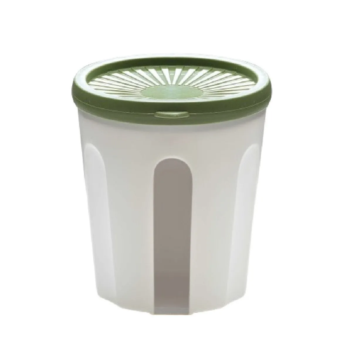 Best Biesse Bewaardoos Rond Luchtdicht Groen/Transparant 0,5L