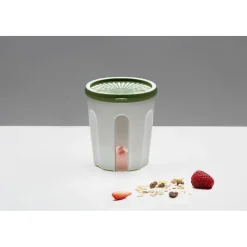 Best Biesse Bewaardoos Rond Luchtdicht Groen/Transparant 0,5L