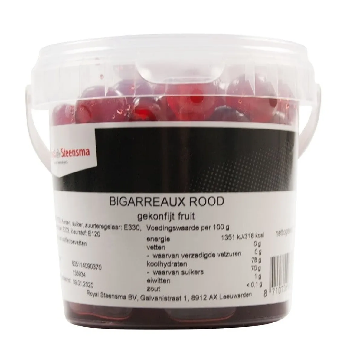 Best Royal Steensma Bigarreaux Rood 20-22mm 475gr.