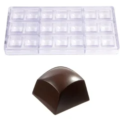 Best Chocolate World Bonbonvorm Ronde Kubus (21x) 27x19mm**