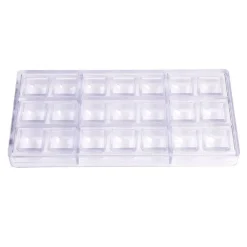 Best Chocolate World Bonbonvorm Ronde Kubus (21x) 27x19mm**