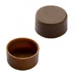 Best Chocolate World Bonbonvorm Ronde Schelp (24x) 28x13 mm