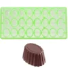 Best Chocolate World Bonbonvorm GL Cuvette Ovaal (24x) 35x26mm**