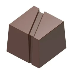 Clearance Chocolate World Bonbonvorm Kubus met Streep (24x) 25mm