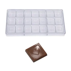 Best Chocolate World Bonbonvorm Hart Caraque (21x) 32x5mm