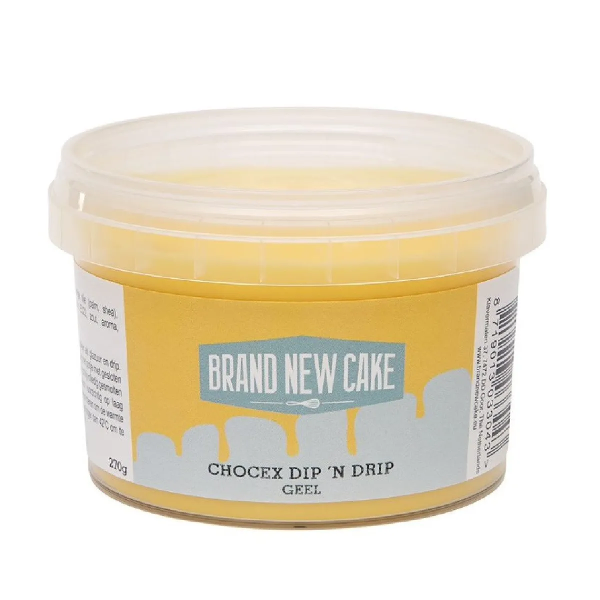 BrandNewCake Chocex Dip 'n Drip Geel 270g