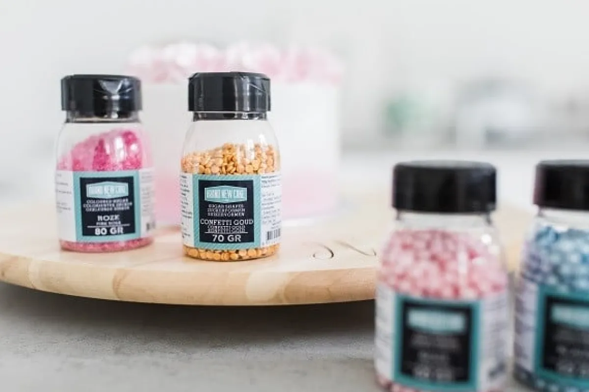 Clearance BrandNewCake Confetti Goud 4mm 70gr.