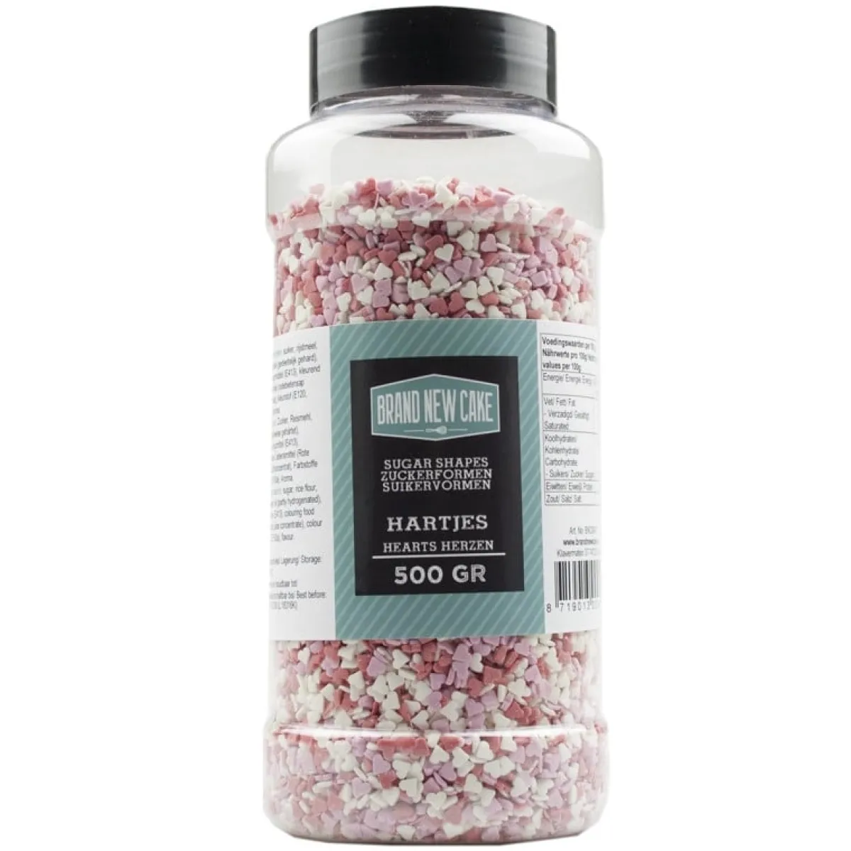 Clearance BrandNewCake Confetti Hartjes mix 500gr.