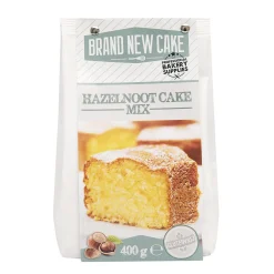 Sale BrandNewCake Hazelnootcake-mix 400g. Glutenvrij
