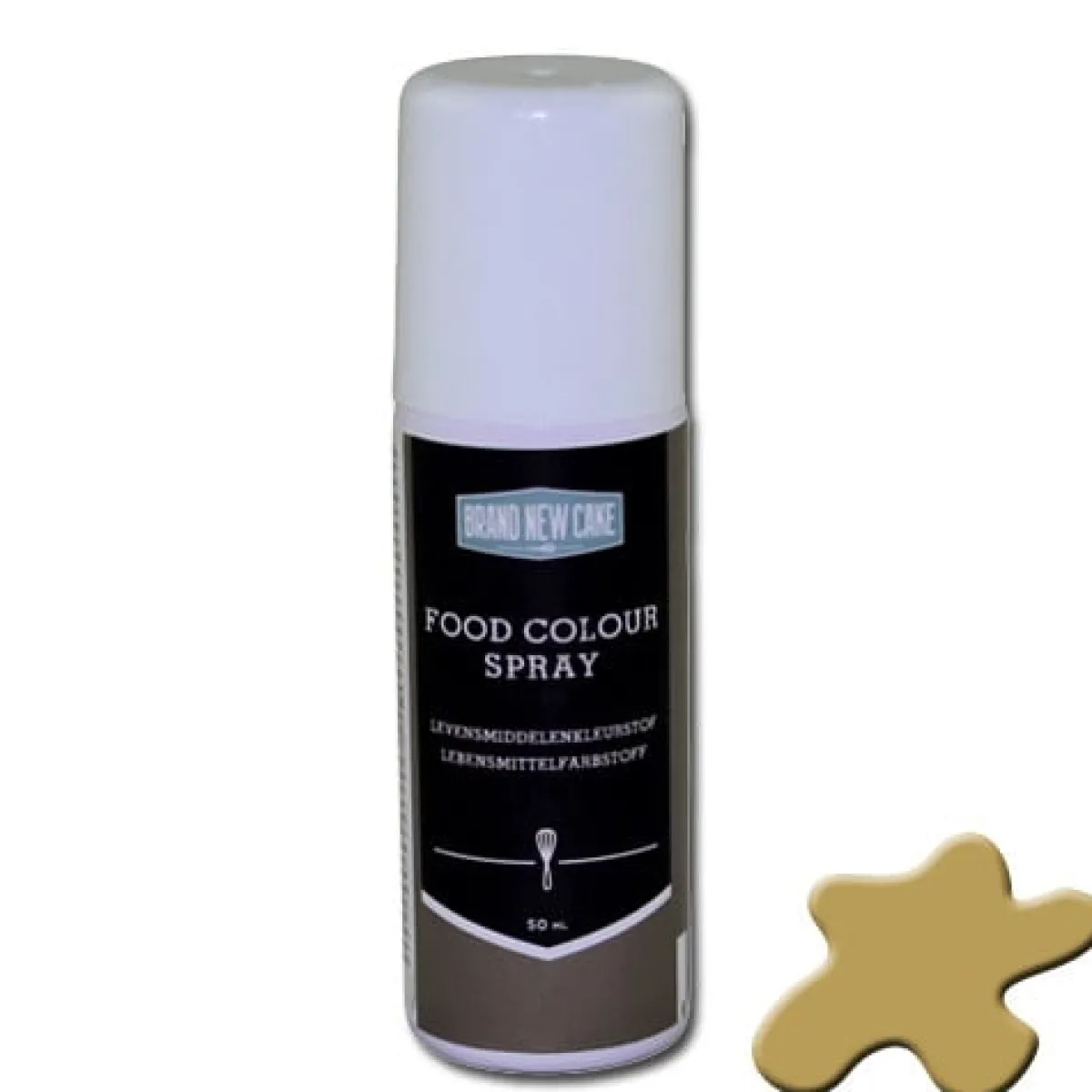New BrandNewCake Kleurspray Metallic Goud 50ml