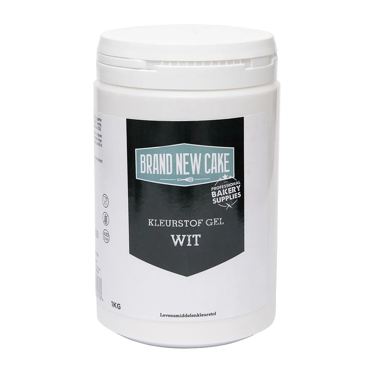 Sale BrandNewCake Kleurstof Gel Wit 1kg