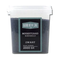 Sale BrandNewCake Musketzaad Zwart 2000gr.