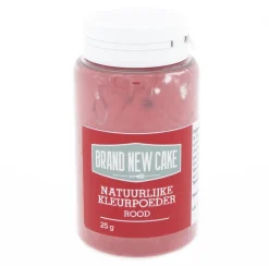 Outlet BrandNewCake Natuurlijke Kleurpoeder Rood 25g (vette massa)
