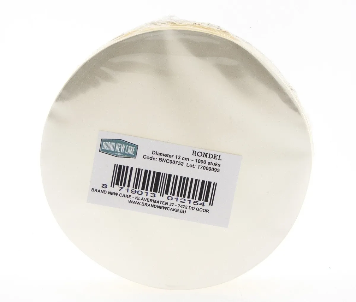 Sale BrandNewCake Rondel Ø13cm 1000 stuks