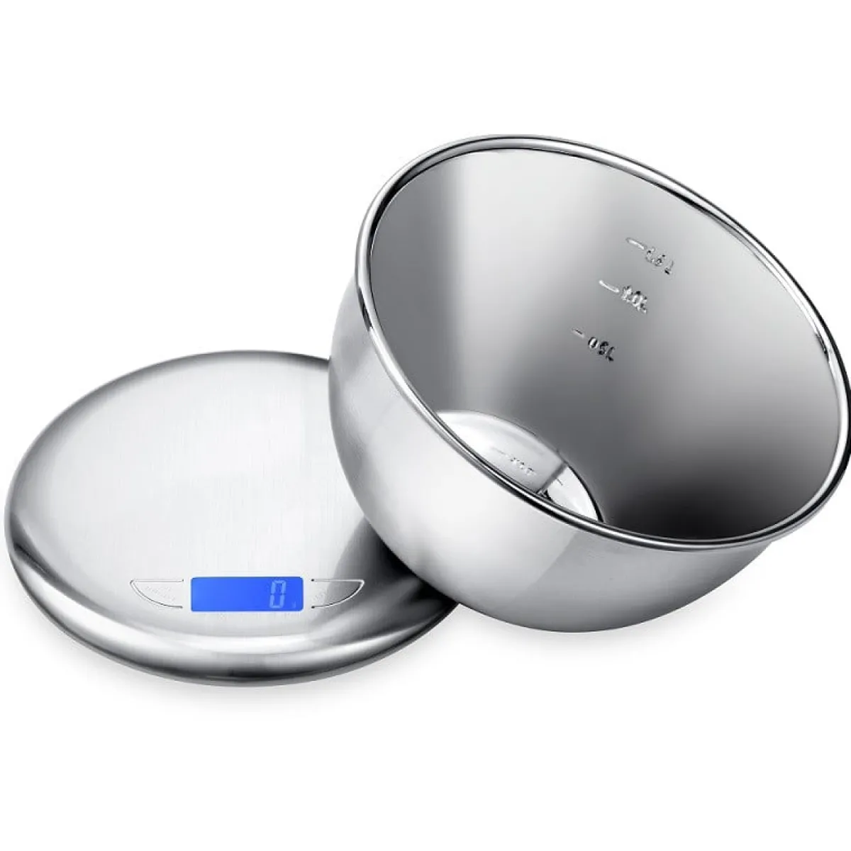 Online BrandNewCake RVS Keukenweegschaal met kom 5kg / 1g