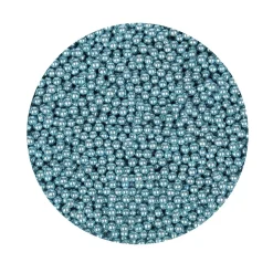 BrandNewCake Suikerparels Metallic Blauw 4mm 80gr.