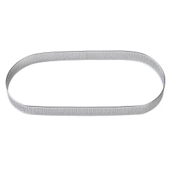 Hot BrandNewCake Taartring RVS Ovaal Geperforeerd 22,5x9x2cm