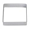 Hot BrandNewCake Taartring RVS Vierkant Geperforeerd 8x2cm**