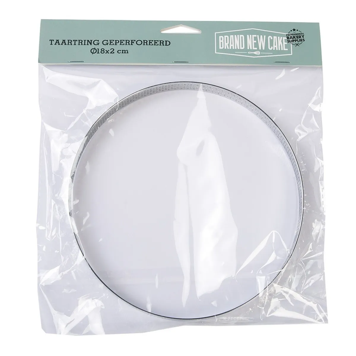 Online BrandNewCake Taartring RVS Geperforeerd Ø18x2cm