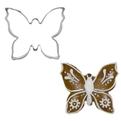 Best BrandNewCake Uitsteker Vlinder RVS 5cm