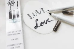 Best BrandNewCake Zwarte Stiften eetbare inkt set/3