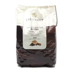 Outlet Callebaut Bakvaste chocolade Chunks Puur 2,5 kg.