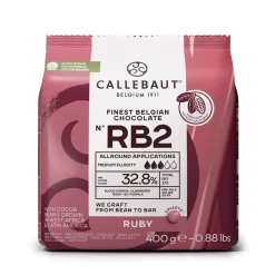 Outlet Callebaut Chocolade Callets Ruby (RB2) 400g