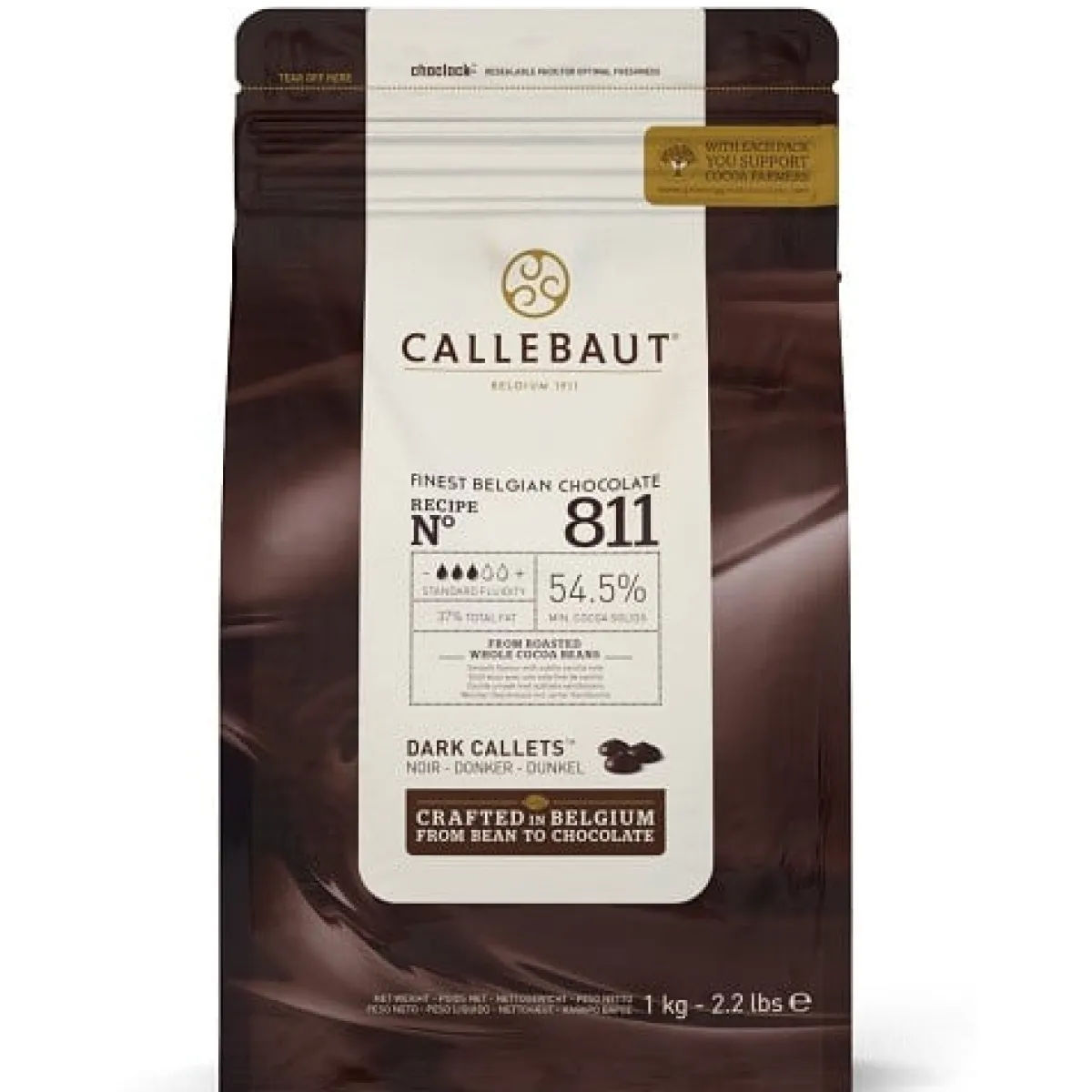 Clearance Callebaut Chocolade Callets Puur (811) 1kg