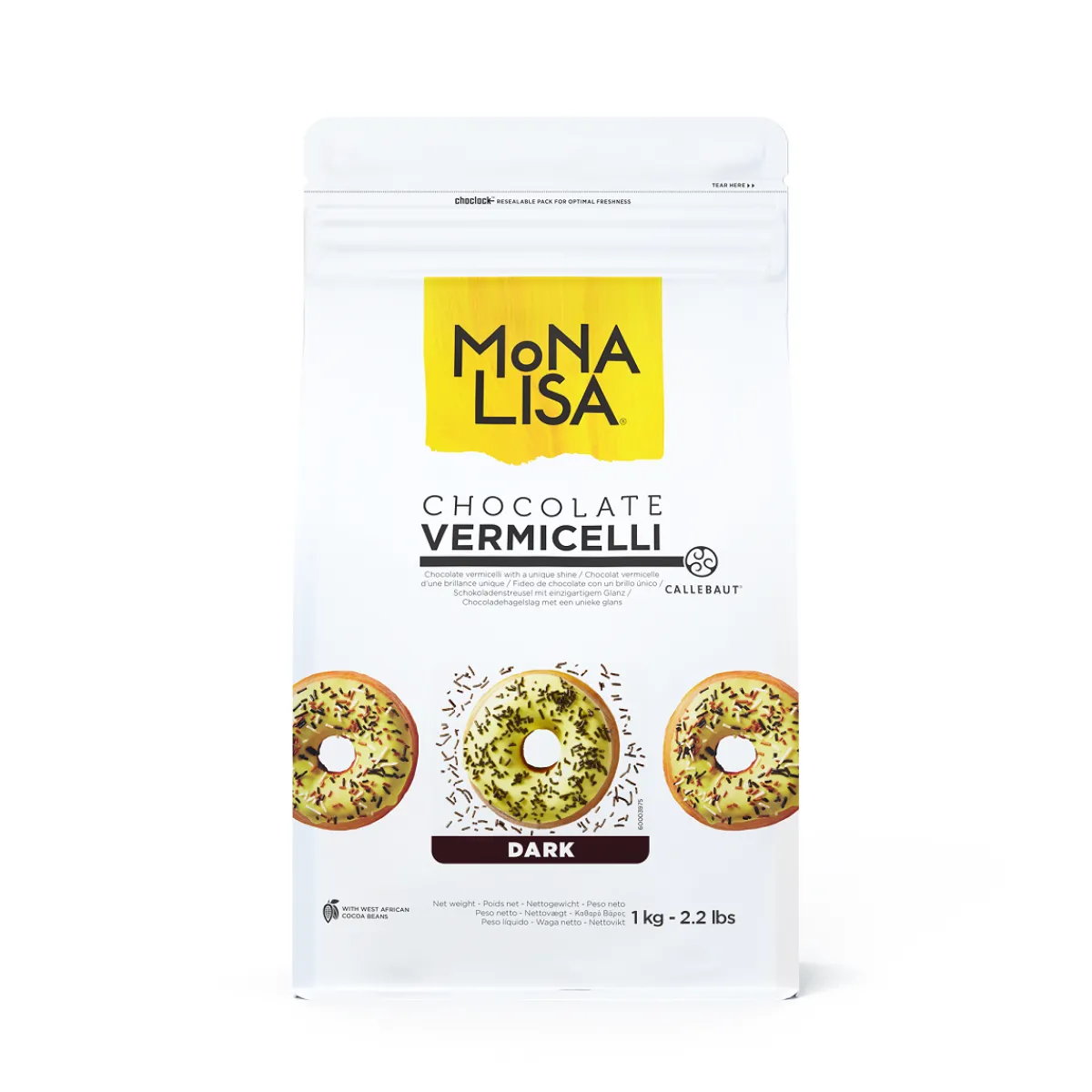 Callebaut Chocolade Vermicelli Puur 1kg