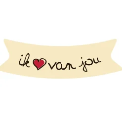 Callebaut Chocoladedecoratie Ik hou van jou 264st.