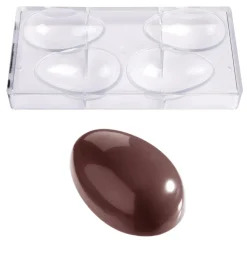 Outlet Chocolate World Chocolade Holvorm Glad Ei (4x) 100x65x35mm