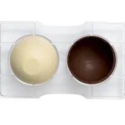 Hot Decora Chocolade Holvorm Halve Bol (2x) Ø100 mm
