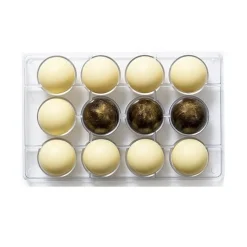 Hot Decora Chocolade Holvorm Halve Bol (12x) Ø50 mm