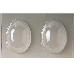 Outlet Martellato Chocolade Holvorm Pasen Half-Ei Glad (2x) 12,5x9,4x4,4cm.