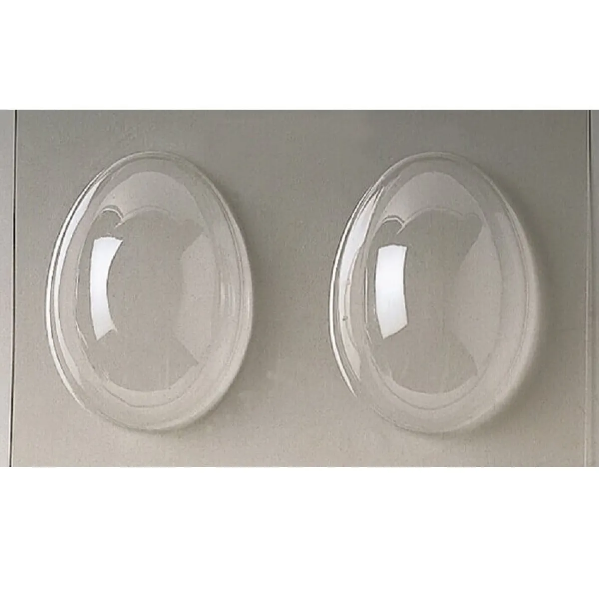 Outlet Martellato Chocolade Holvorm Pasen Half-Ei Glad (2x) 12,5x9,4x4,4cm.