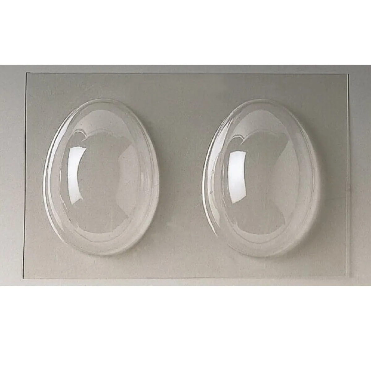 Outlet Martellato Chocolade Holvorm Pasen Half-Ei Glad (2x) 11x8x4cm.