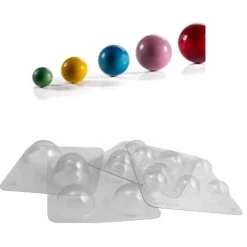 New Martellato Chocolade Holvormen halve bol set/16 (Ø5 t/m Ø9cm)