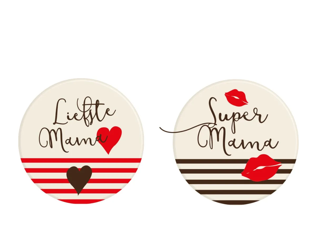 Outlet Overig Chocoladedecoratie Liefste Mama Rond Ø3cm 54st.