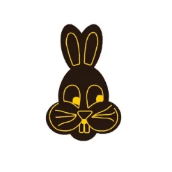 Clearance Overig Chocoladedecoratie Paashaas Donker met Goud 140 stuks