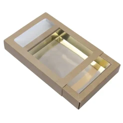 Discount BrandNewCake Chocoladeletterdoos GK7 Kraft / Goud 3st