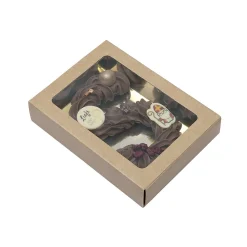 Best BrandNewCake Chocoladeletterdoos Klein GK1 Kraft / Goud 3st