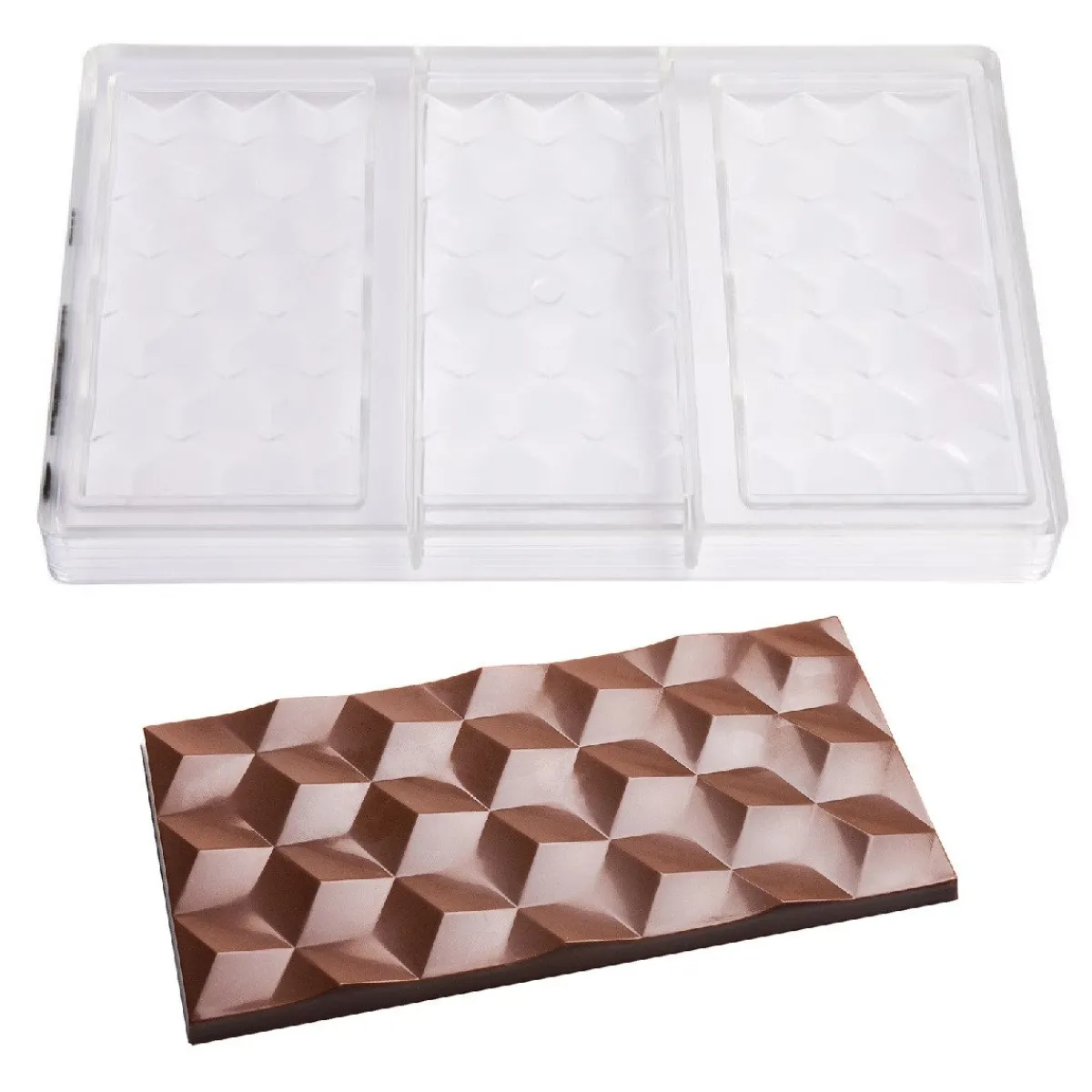 Outlet Chocolate World Chocolademal Tablet Facet (3x) 148x74x8,5mm