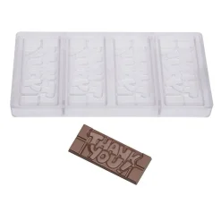 New Chocolate World Chocolademal Tablet Thank You (4x) 118x50mm